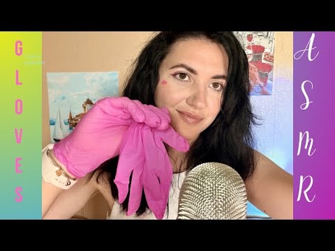 ASMR  gloves 🧤 Unintelligible whispering| Асмр українською/ рукавички💓