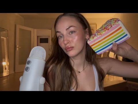 ASMR trying new triggers for sleep 😴 (the slime was a mistake…)