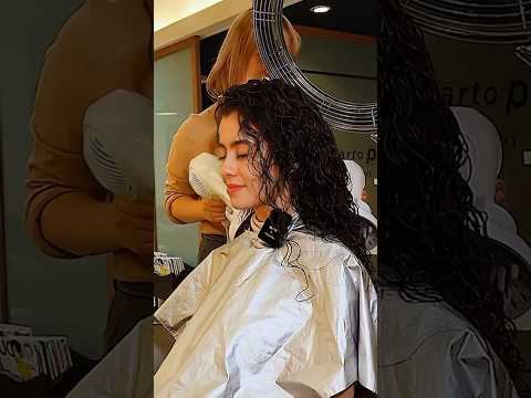 ASMR Head Spa. Dry haircut. Curly Hair Styling.   #asmr#haircut#headspa#relaxation
