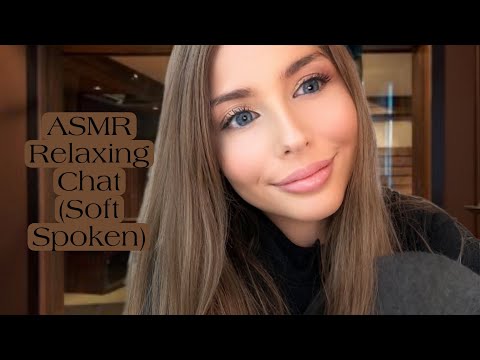 ASMR Relaxing Chat (Soft Spoken) | Whispering, Long Nails, Hair Play