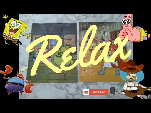 LOFI ASMR TRIGGERS: NICKELODEON 🐿 SPONGEBOB 🐙 🦀STICKER PUZZLE #42