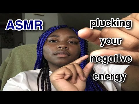 ASMR Plucking Your Negative Energy🫠(mouth sounds,tongue clicking) #asmr #mouthsounds #asmrplucking