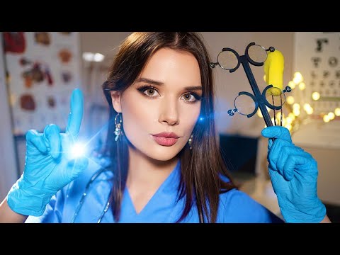 ASMR Detailed Nurse Care  - Roleplay  (Eye, Ears, Face, Orbital Cranial Nerve Exam)