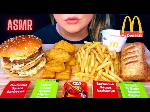 ASMR MCDONALD'S MUKBANG | DOUBLE BIG MAC, NUGGETS & FRIES (NO TALKING)