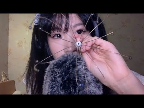 ASMR Mic Scratching from aggressive to gentle with 8 tools