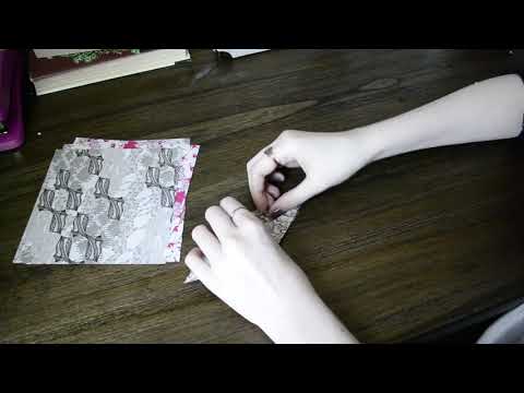Folding Paper Cranes | Paper & Crinkly Sounds | Cloveress ASMR