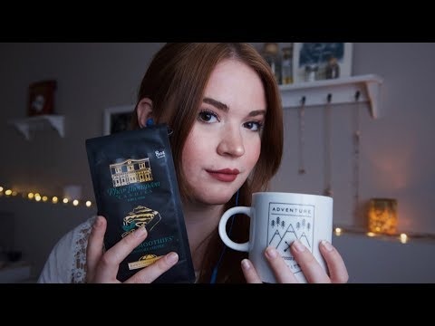 [ASMR] ☕ Tea & Coffee Shop RP! | English Accent | Crinkles | Rain Sounds