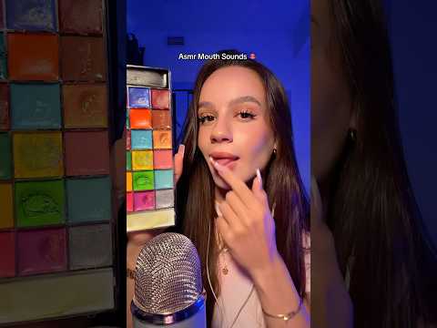 Asmr Mouth Sounds with paint 🫦✨ #asmr #asmrsounds #asmrvideo #sleep #tingles