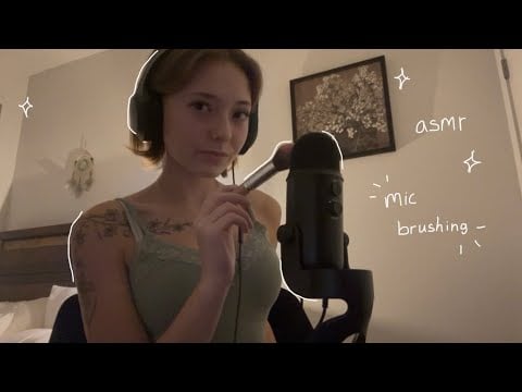 Mic Brushing + Repeating Words!! ASMR 🪷