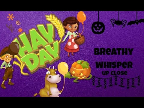 [ASMR] Close Up Breathy Whispering♥  Hay Day Game Play