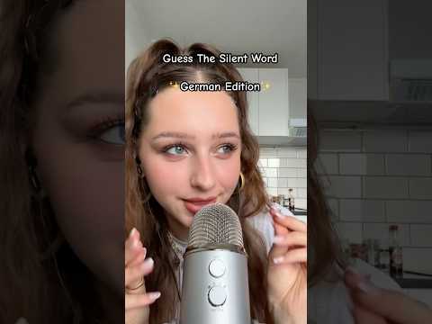 Guess the German Silent Word 🤫 #asmr #guessthesilentword #whispering #upcloseasmr
