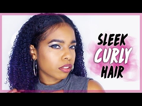 THE WET LOOK ON NATURAL HAIR // Sleek Curly Hair Routine ⎜ Less Shrinkage ♥