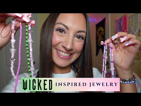 ASMR Wicked Inspired Jewelry🩷💚 (plus Christmas & more)