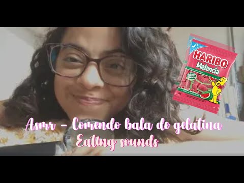 ASMR - Comendo bala de gelatina (Eating sounds)
