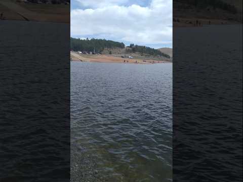 PINEWOOD RESERVOIR #shortsfeed #viralshort #coloradomountains #lake #fishingvideo #scenery