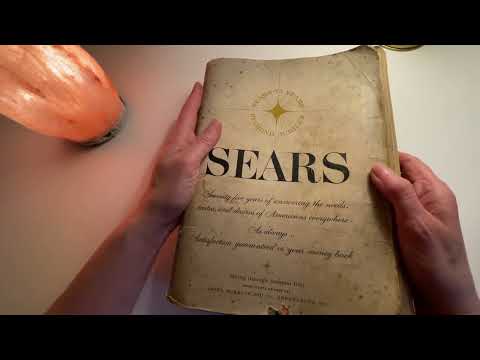 Whispered ASMR Flipping Through a Vintage Sears Catalog