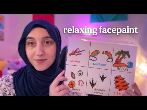 ASMR Painting Cute Designs On Your Face