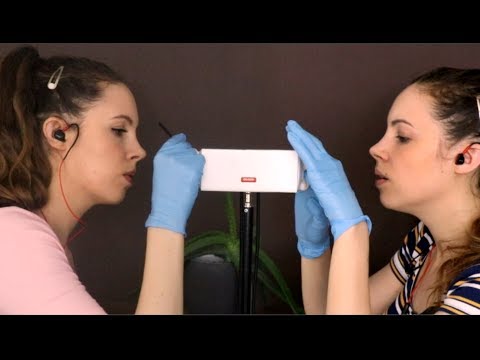 Twin ASMR Ear Cleaning For MAXIMUM Tingles - Full Ear Cleaning