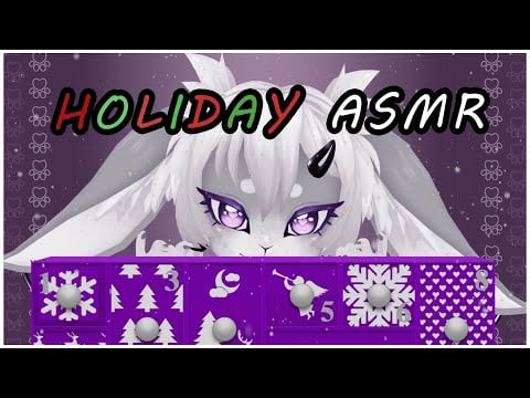 Bunny Girl's Advent Calendar ASMR [Wood, Tapping, Crinkling, Muckbang Sounds]