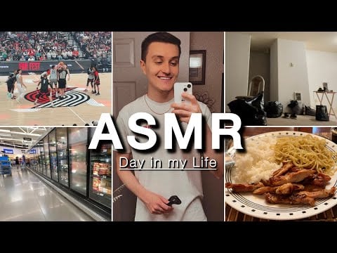 ASMR Day In My Life ☀️ | NBA Basketball Game & Moving Day (asmr in public)
