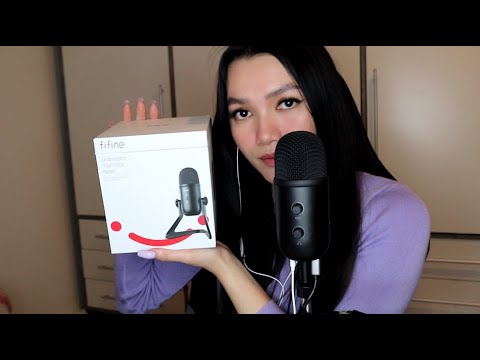 ASMR New Mic Testing Fifine K678 (whispered)