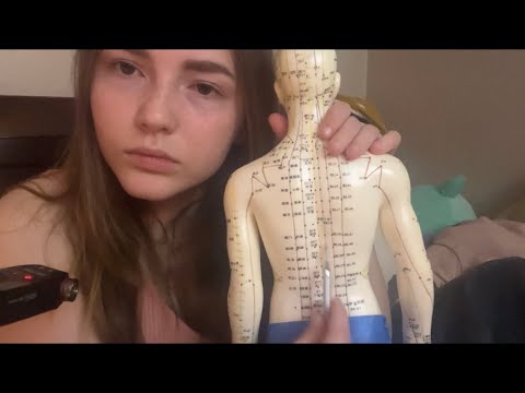 ASMR- Acupuncture doll Massage~Kinda placebo effect~ TASCAM