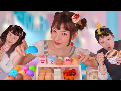 ASMR FAKE ICE CREAM 🍦 A SORVETERIA MAIS RELAXANTE DE TODAS 🍨