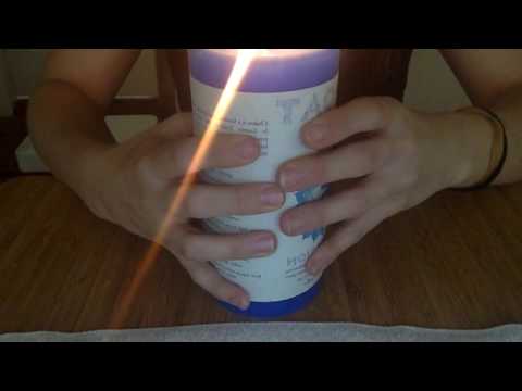 ASMR throat chakra candle lighting