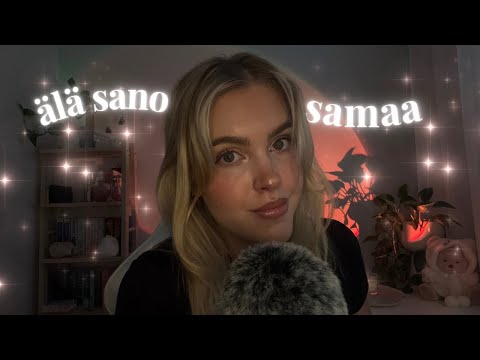 ASMR SUOMI älä sano samaa | elimination game | whispering & triggers