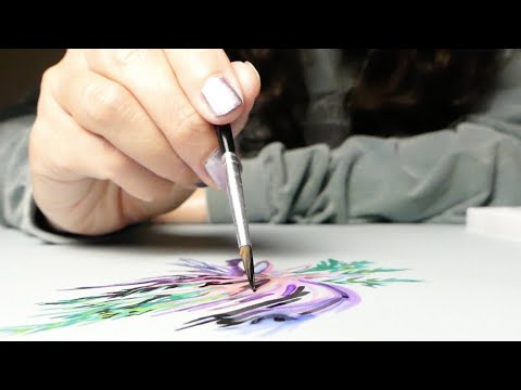 ASMR Watercolor Painting