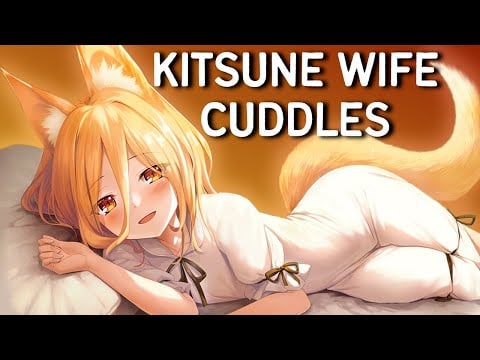 ASMR GF | Cuddles with Your Kitsune Wife | Nightmare Comfort | Fluffy Tail Snuggles | Sleep Aid F4A