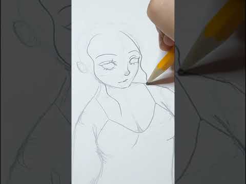 ASMR short Drawing with pencil  #asmr #sketch #asmrsounds