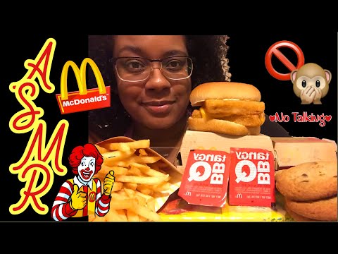 ASMR McDonalds | No Talking 🚫🙊  (Eating Sounds) 먹방 🍟🥤🍪