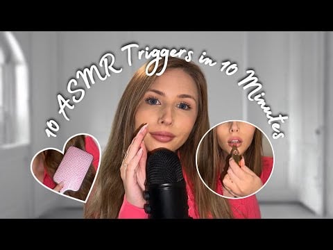 ASMR 10 Triggers in 10 Minutes ⏱️🩶🎧