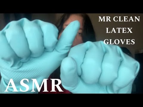 New Mr Clean latex gloves (size small) • ASMR