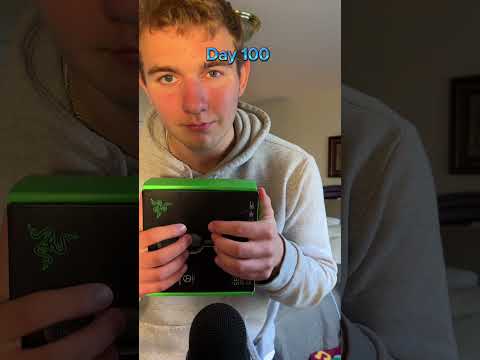 Day 1 vs 100 of asmr #asmr #asmrtriggers #tingles #tingly #asmrvideos
