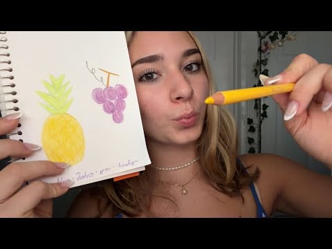 ASMR Mean Girl Draws Onto Paper Then Onto You (Part 1)