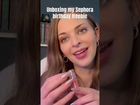 Unboxing my Sephora birthday freebie! #asmrvideos #makeuphaul #asmrmakeup