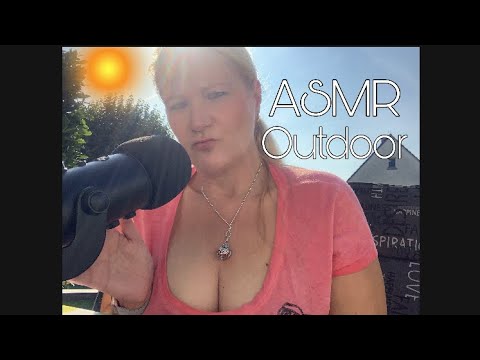 [ASMR] deutsch/german - Outdoor ASMR in my Garden 🌻🌼☀️🐈 | random Trigger | whisper | talk