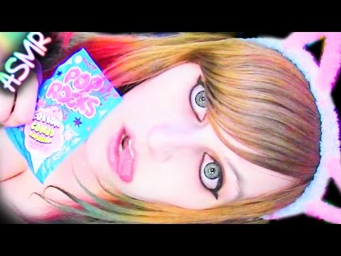 ASMR 🌈 Pop Rocks ░ Mouth Sounds ♡ Candy, Tingles, Crackling, Crackle, Food ♡