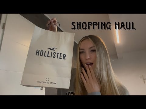 ASMR | XXXL SHOPPING HAUL🛍️ (Hollister, Bershka, Zara..) german/deutsch