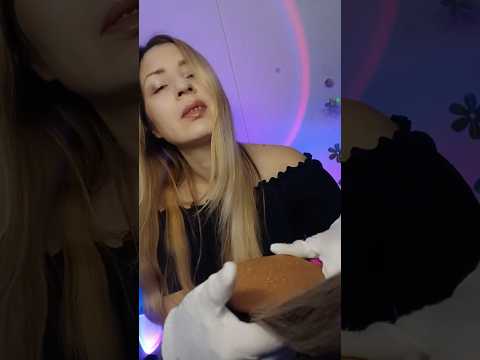ASMR Hair Brushing With Cotton Gloves #relax #asmr #mouthwhisper