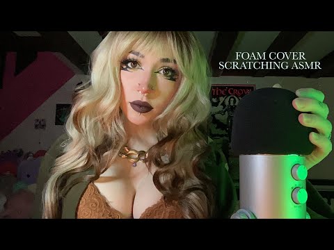 Foam Cover Scratching ASMR | Mic Rubbing, Whispering, Rambling