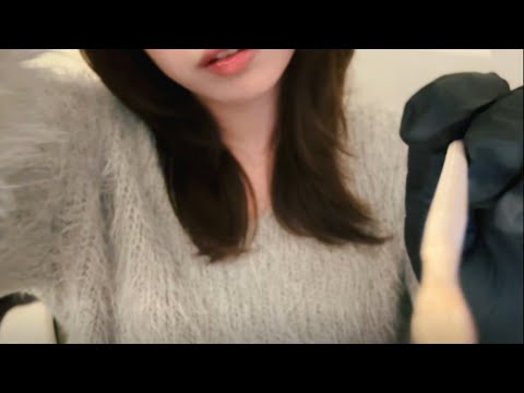 ASMR 벅벅 거칠고 소름돋는 팅글! 친구의 두피 검사와 두피 마사지💆‍♀️ (시각적 팅글, 라텍스 장갑)