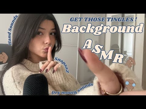 PERFECT Background ASMR for Studying, Relaxing, Working... Fast Dry Mouth Sounds + Ring Hand Sounds