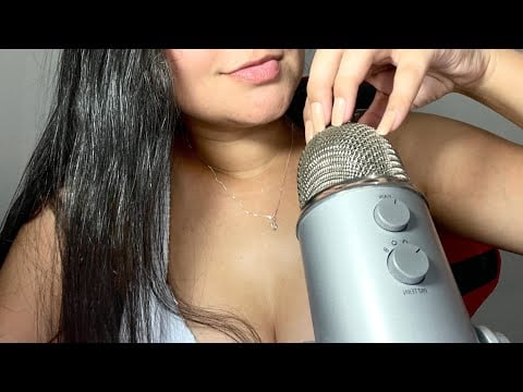 ASMR: SCRATCHING NO BLUE YETI | ARRANHANDO O MICROFONE