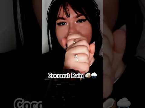Coconut Rain 🥥🌧️ #asmr
