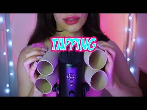 asmr tapping sound for relaxing+(layered rain sound)