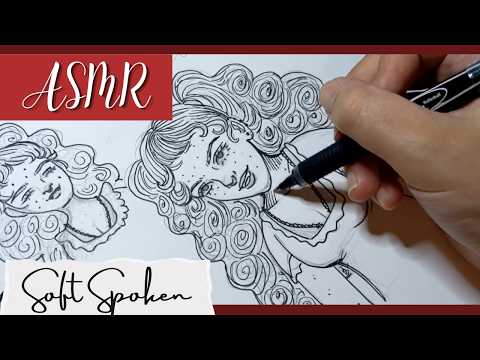 ASMR Soft Spoken Drawing gentale tapping