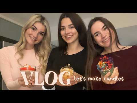 Vlog #1🥰 DIY Candle Making with My Girls🕯️✨